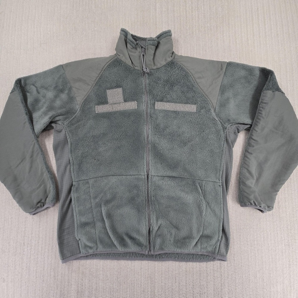 US Army Fleece Cold Weather Gen III Jacket Mens Small Green Polartec USA Made
